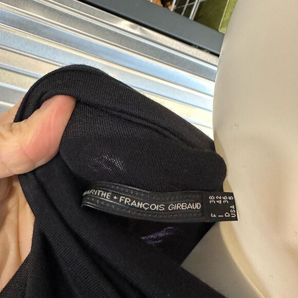 Marithe Francois Girbaud Embroidered Turtleneck Long Sleeve Dress 6 - Picture 12 of 12